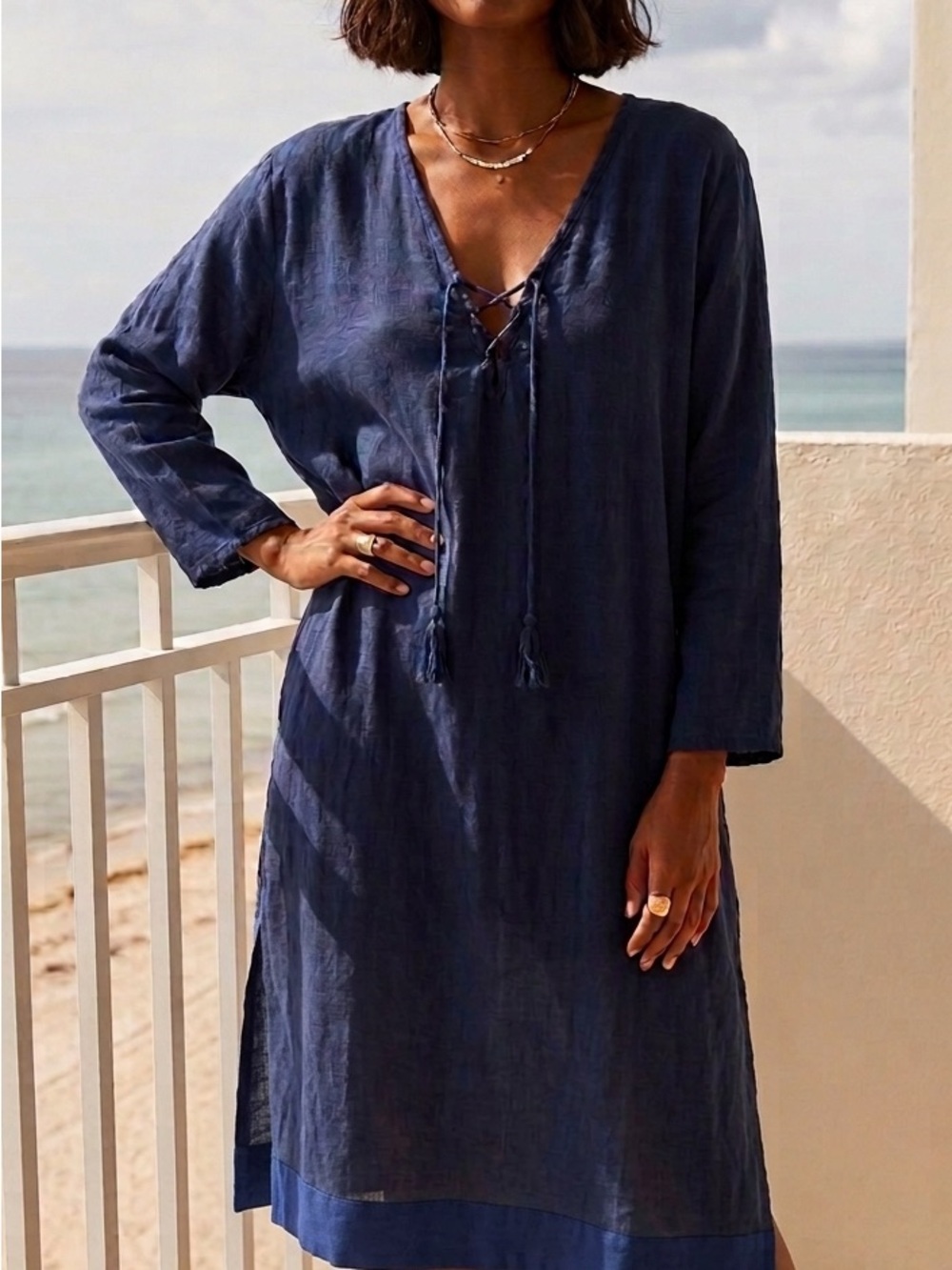Subtle Luxury Deep Blue midi/maxie dress